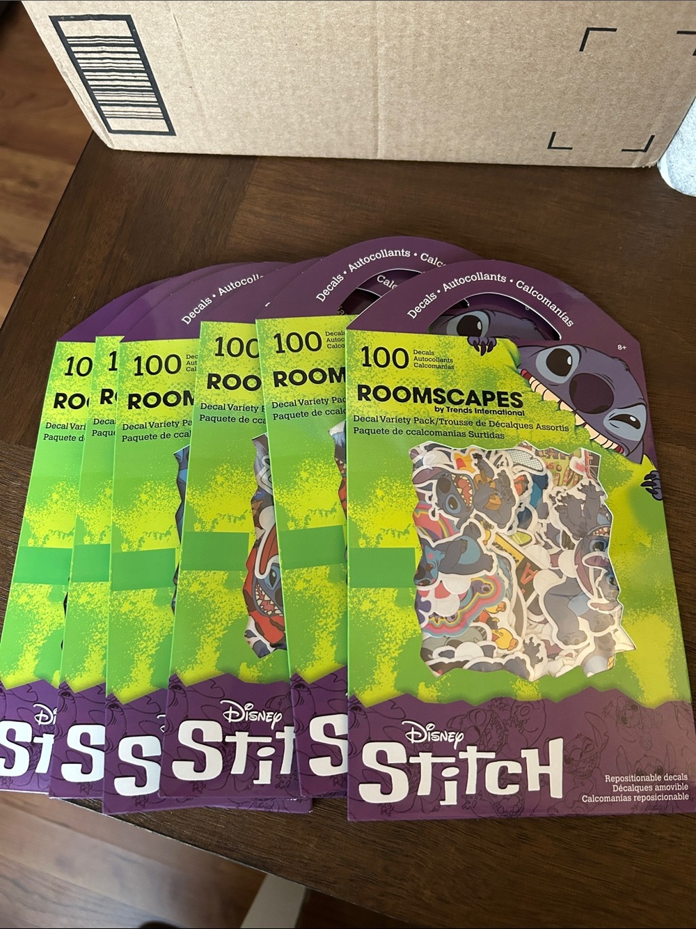 6 packs of Lilo & Stitch 100 piece decals new